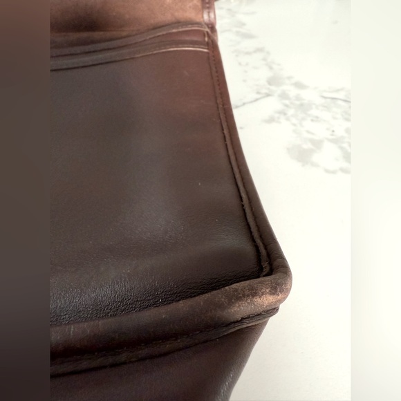 Vintage Coach 9927 Leather Willis mahogany/brown - Picture 8 of 16